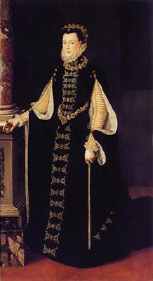 unknow artist Portrait of Elisabeth of Valois Queen consort of Spain1565(1565) oil painting picture